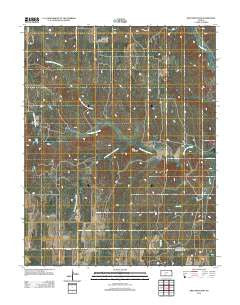 Iron Mountain Kansas Historical topographic map, 1:24000 scale, 7.5 X 7.5 Minute, Year 2012