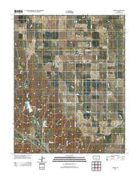 Isabel Kansas Historical topographic map, 1:24000 scale, 7.5 X 7.5 Minute, Year 2012