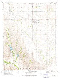 Isabel Kansas Historical topographic map, 1:24000 scale, 7.5 X 7.5 Minute, Year 1973