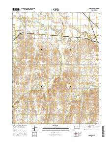 Jamestown Kansas Current topographic map, 1:24000 scale, 7.5 X 7.5 Minute, Year 2016