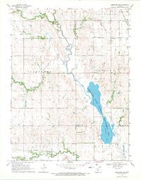 Jamestown NW Kansas Historical topographic map, 1:24000 scale, 7.5 X 7.5 Minute, Year 1968