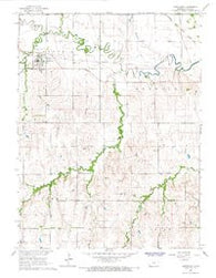 Jamestown Kansas Historical topographic map, 1:24000 scale, 7.5 X 7.5 Minute, Year 1966