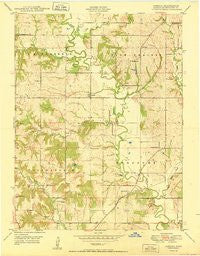 Jarbalo Kansas Historical topographic map, 1:24000 scale, 7.5 X 7.5 Minute, Year 1950