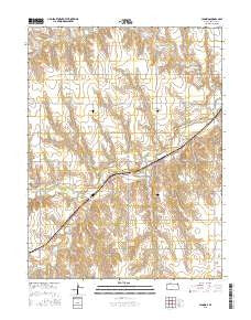 Jennings Kansas Current topographic map, 1:24000 scale, 7.5 X 7.5 Minute, Year 2015