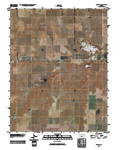 Jetmore Kansas Historical topographic map, 1:24000 scale, 7.5 X 7.5 Minute, Year 2009