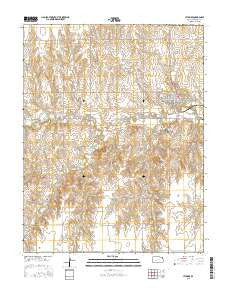 Jetmore Kansas Current topographic map, 1:24000 scale, 7.5 X 7.5 Minute, Year 2015