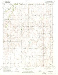 Jetmore NW Kansas Historical topographic map, 1:24000 scale, 7.5 X 7.5 Minute, Year 1970