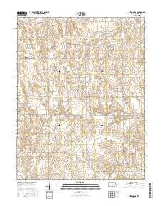 Jetmore NE Kansas Current topographic map, 1:24000 scale, 7.5 X 7.5 Minute, Year 2015