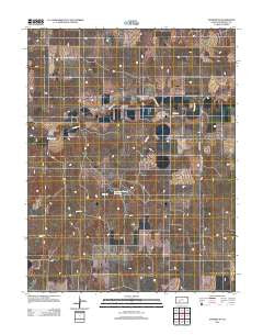 Jetmore SE Kansas Historical topographic map, 1:24000 scale, 7.5 X 7.5 Minute, Year 2012