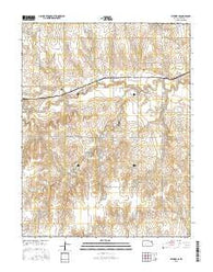 Jetmore SE Kansas Current topographic map, 1:24000 scale, 7.5 X 7.5 Minute, Year 2015