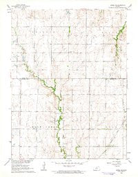 Jewell SE Kansas Historical topographic map, 1:24000 scale, 7.5 X 7.5 Minute, Year 1962