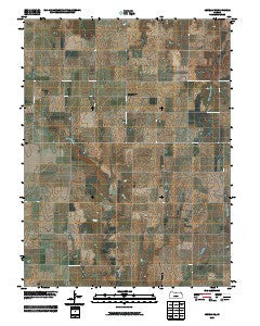 Jewell SE Kansas Historical topographic map, 1:24000 scale, 7.5 X 7.5 Minute, Year 2009