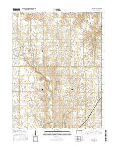 Jewell SE Kansas Current topographic map, 1:24000 scale, 7.5 X 7.5 Minute, Year 2015