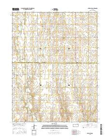 Jewell SW Kansas Current topographic map, 1:24000 scale, 7.5 X 7.5 Minute, Year 2015
