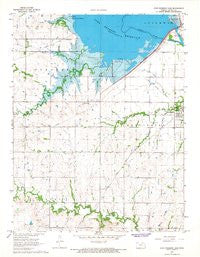 John Redmond Dam Kansas Historical topographic map, 1:24000 scale, 7.5 X 7.5 Minute, Year 1966