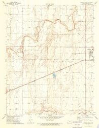 Johnson West Kansas Historical topographic map, 1:24000 scale, 7.5 X 7.5 Minute, Year 1973