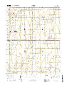 Johnson East Kansas Current topographic map, 1:24000 scale, 7.5 X 7.5 Minute, Year 2015