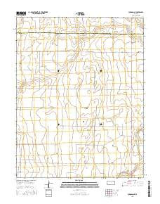 Johnson NE Kansas Current topographic map, 1:24000 scale, 7.5 X 7.5 Minute, Year 2015