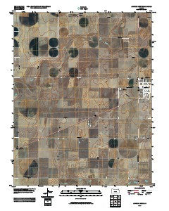 Johnson West Kansas Historical topographic map, 1:24000 scale, 7.5 X 7.5 Minute, Year 2010