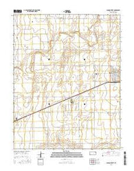 Johnson West Kansas Current topographic map, 1:24000 scale, 7.5 X 7.5 Minute, Year 2015