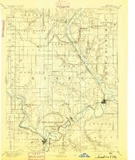 Junction City Kansas Historical topographic map, 1:125000 scale, 30 X 30 Minute, Year 1894