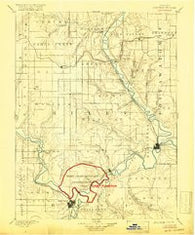 Junction City Kansas Historical topographic map, 1:125000 scale, 30 X 30 Minute, Year 1894
