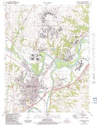 Junction City Kansas Historical topographic map, 1:24000 scale, 7.5 X 7.5 Minute, Year 1982