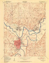 Junction City Kansas Historical topographic map, 1:24000 scale, 7.5 X 7.5 Minute, Year 1950
