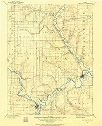 Junction City Kansas Historical topographic map, 1:125000 scale, 30 X 30 Minute, Year 1886