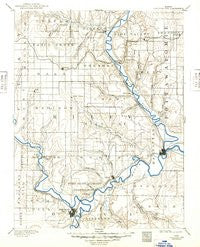 Junction City Kansas Historical topographic map, 1:125000 scale, 30 X 30 Minute, Year 1894