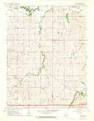 Juniata Kansas Historical topographic map, 1:24000 scale, 7.5 X 7.5 Minute, Year 1963