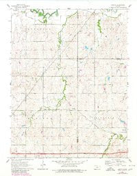 Juniata Kansas Historical topographic map, 1:24000 scale, 7.5 X 7.5 Minute, Year 1963