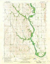 Kackley Kansas Historical topographic map, 1:24000 scale, 7.5 X 7.5 Minute, Year 1965