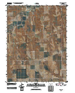 Kanona Kansas Historical topographic map, 1:24000 scale, 7.5 X 7.5 Minute, Year 2009