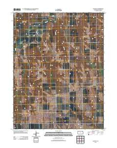 Kanona Kansas Historical topographic map, 1:24000 scale, 7.5 X 7.5 Minute, Year 2012