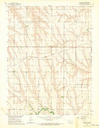 Kanona SE Kansas Historical topographic map, 1:24000 scale, 7.5 X 7.5 Minute, Year 1965