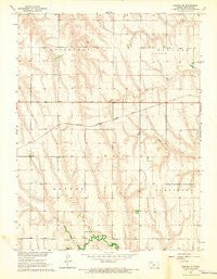 Kanona SE Kansas Historical topographic map, 1:24000 scale, 7.5 X 7.5 Minute, Year 1965