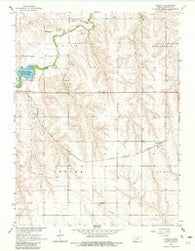 Kanona Kansas Historical topographic map, 1:24000 scale, 7.5 X 7.5 Minute, Year 1965