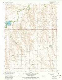 Kanona Kansas Historical topographic map, 1:24000 scale, 7.5 X 7.5 Minute, Year 1965