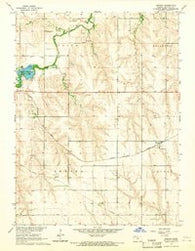 Kanona Kansas Historical topographic map, 1:24000 scale, 7.5 X 7.5 Minute, Year 1965