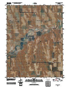Kanona NE Kansas Historical topographic map, 1:24000 scale, 7.5 X 7.5 Minute, Year 2009