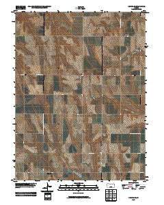 Kanona SE Kansas Historical topographic map, 1:24000 scale, 7.5 X 7.5 Minute, Year 2009