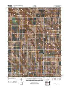 Kanona SE Kansas Historical topographic map, 1:24000 scale, 7.5 X 7.5 Minute, Year 2012