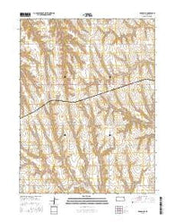 Kanona SE Kansas Current topographic map, 1:24000 scale, 7.5 X 7.5 Minute, Year 2015