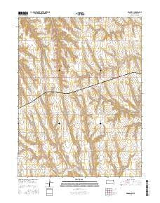 Kanona SE Kansas Current topographic map, 1:24000 scale, 7.5 X 7.5 Minute, Year 2015