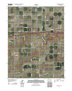 Kanorado Kansas Historical topographic map, 1:24000 scale, 7.5 X 7.5 Minute, Year 2010
