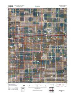 Kanorado Kansas Historical topographic map, 1:24000 scale, 7.5 X 7.5 Minute, Year 2012