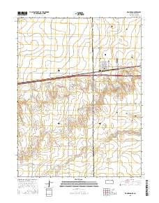 Kanorado Kansas Current topographic map, 1:24000 scale, 7.5 X 7.5 Minute, Year 2015