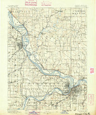 Kansas City Missouri Historical topographic map, 1:125000 scale, 30 X 30 Minute, Year 1890