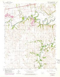 Kansas Falls Kansas Historical topographic map, 1:24000 scale, 7.5 X 7.5 Minute, Year 1964